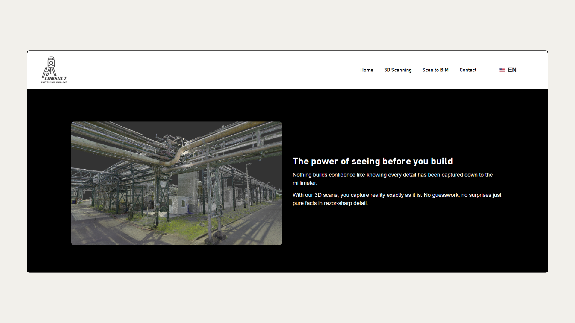 Screenshot of haconsult 3D Scan
